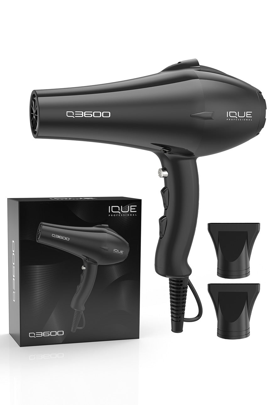 IQUE Professional Hairdryer Black Q3600