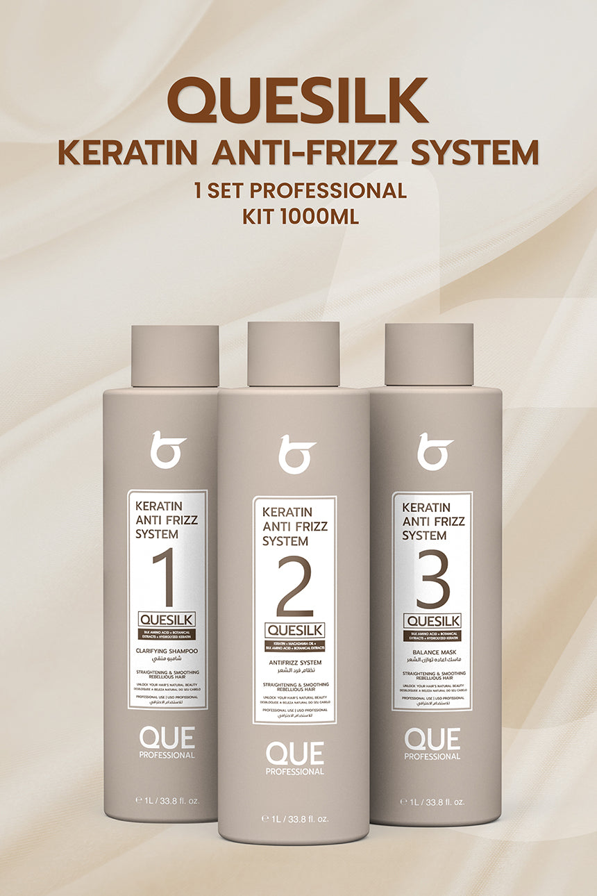QUESILK Keratin Anti Frizz System Professional Kit