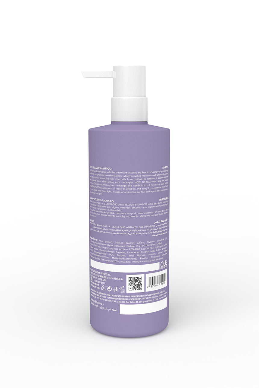 QUEBLONDE ANTI-YELLOW SHAMPOO 1000ML