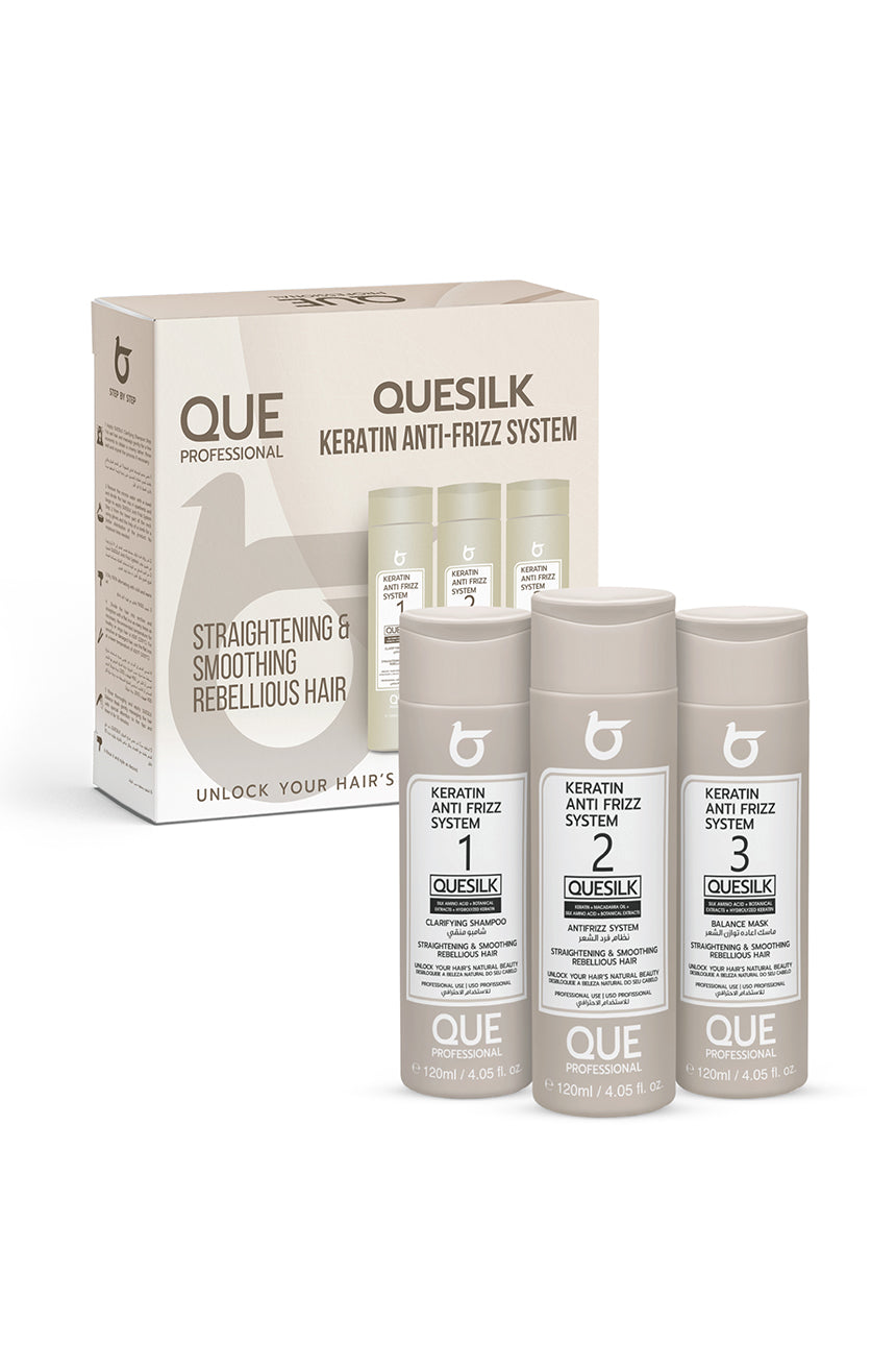 QUESILK KERATIN ANTI FRIZZ SYSTEM MINI KIT 120ML